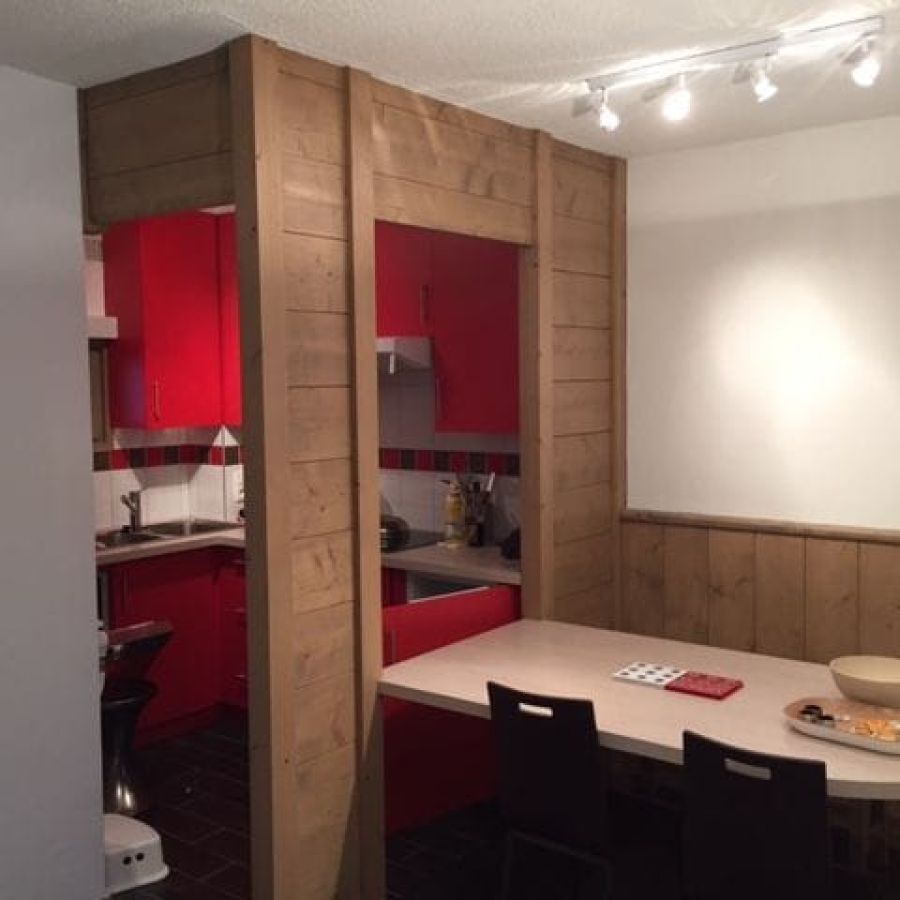 Séparation coin cuisine avec coin repas