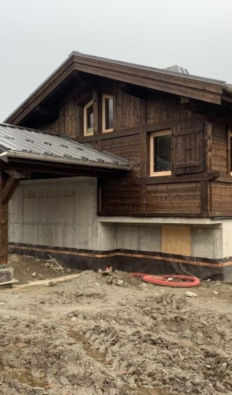 Construction d'un chalet