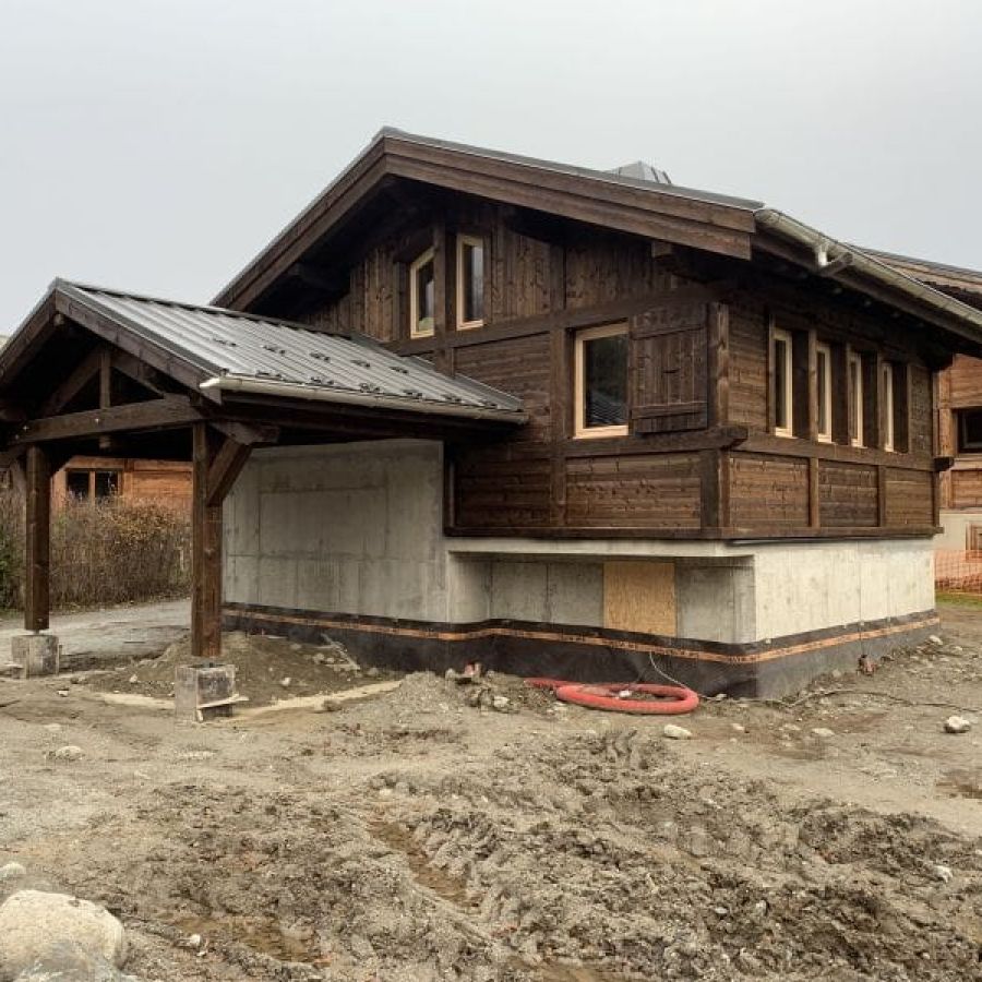 Construction d'un chalet